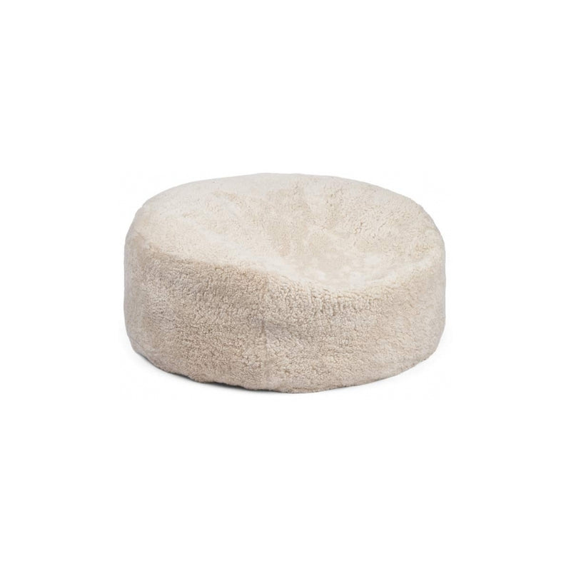 Bean Bag | New Zealand Sheepskin | Short Wool | Calf Leather Backing