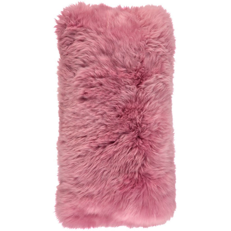 NC Living New Zealandsk Lammeskindspude | Langhåret | 28x56 cm. Cushions Pink