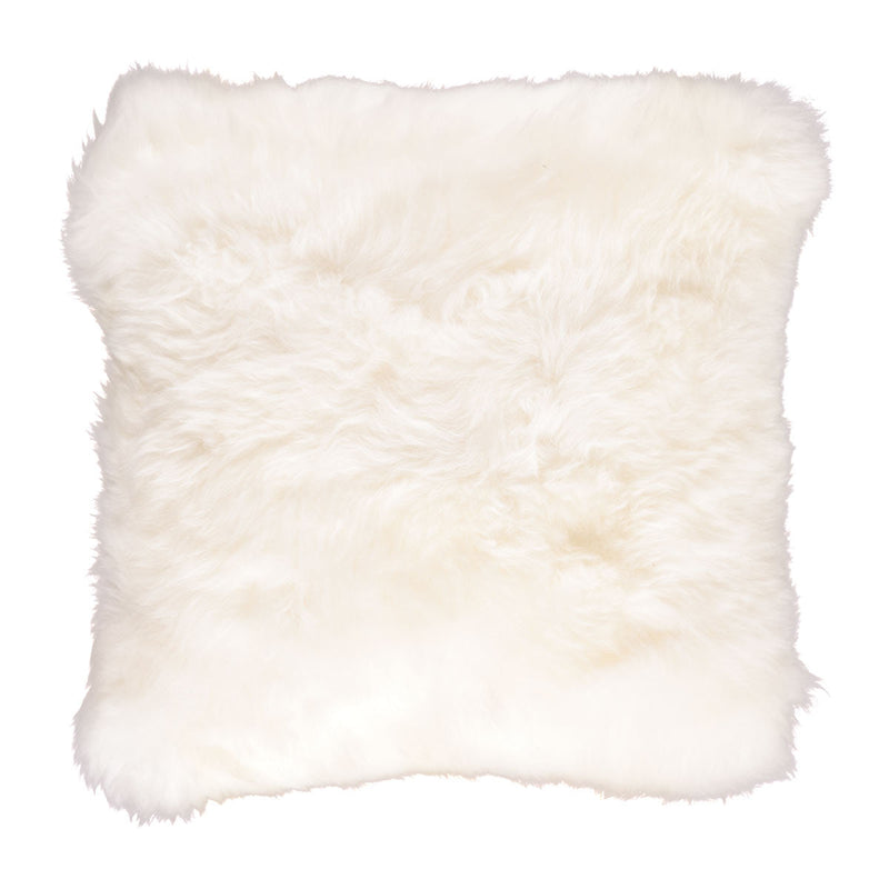 NC Living New Zealandsk Lammeskindspude | Langhåret | 35 x 35 cm. Cushions Hvid