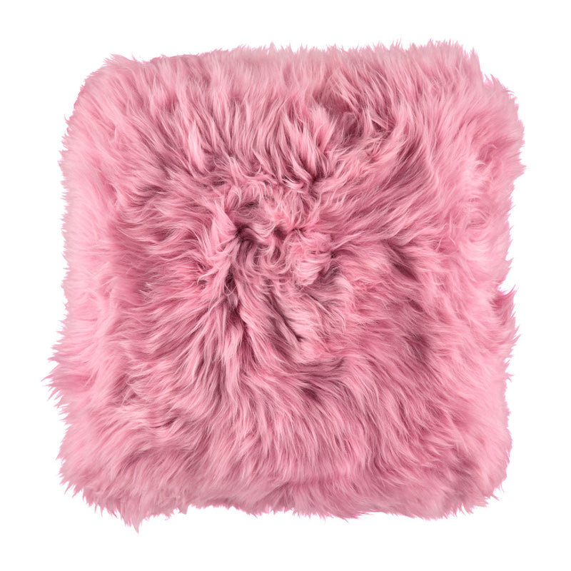 NC Living New Zealandsk Lammeskindspude | Langhåret | 35 x 35 cm. Cushions Pink